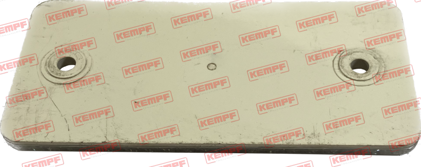 77661 Kempf Rückstrahler, weiß, eckig, schraubbar
